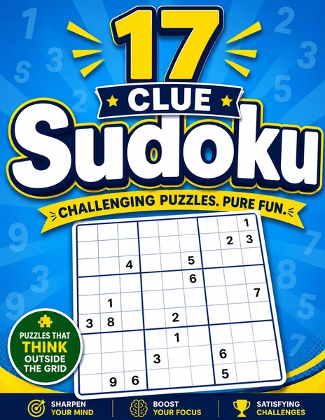 Cover of the 17 Clue Sudoku puzzle book