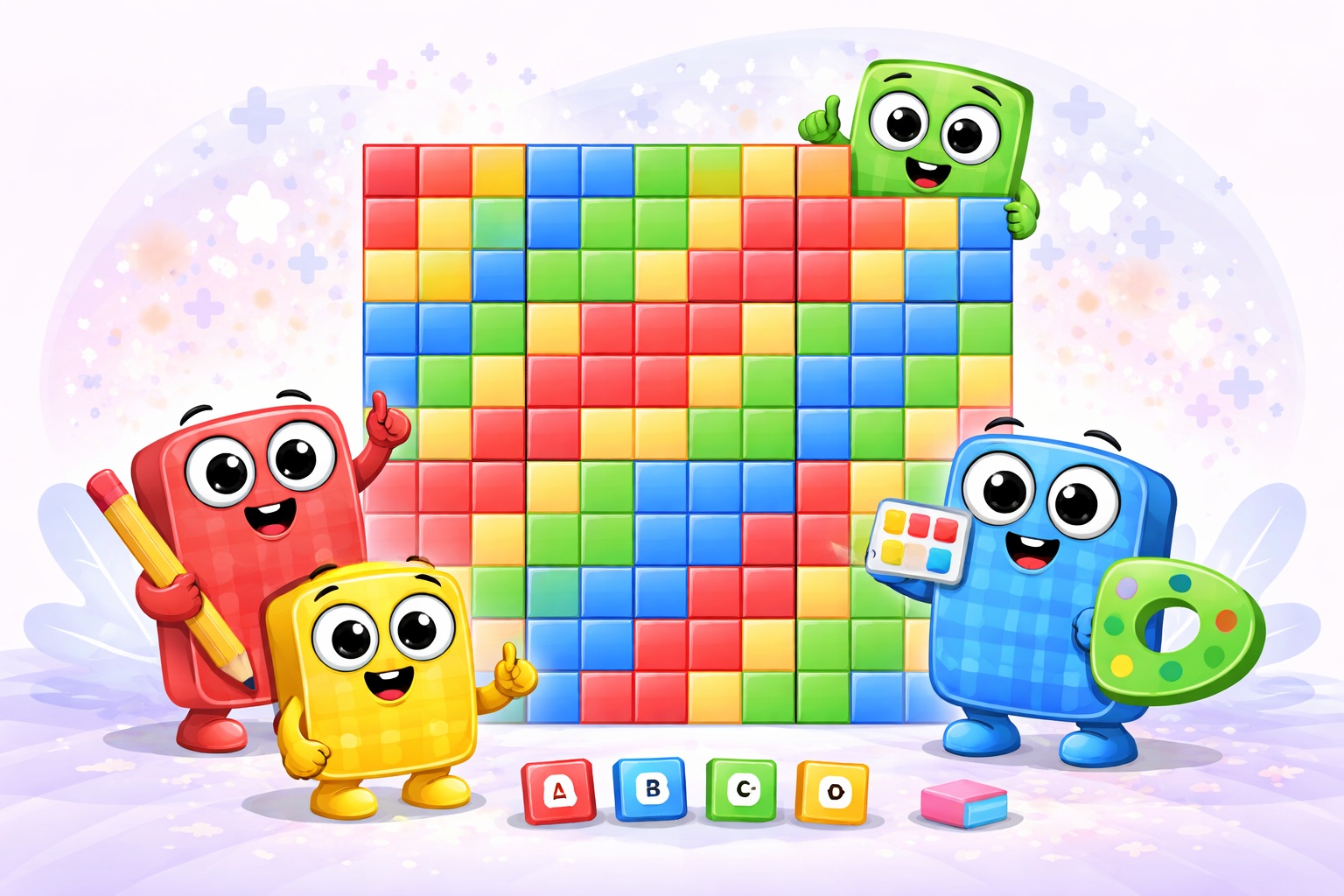 Color Sudoku grid with colourful dots instead of digits